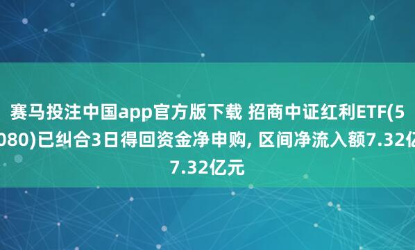 赛马投注中国app官方版下载 招商中证红利ETF(515080)已纠合3日得回资金净申购， 区间净流入额7.32亿元